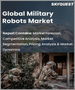 军事机器人的全球市场:各类型，各平台，各系统，各部署方法，各范围，各最终用途，各行动模式，各推进力，各地区-预测分析(2022年～2028年)